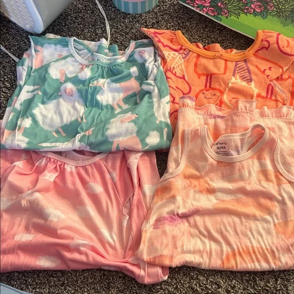 Carter's Pink and Blue Kids' Pajama Set - Picture 1 of 4